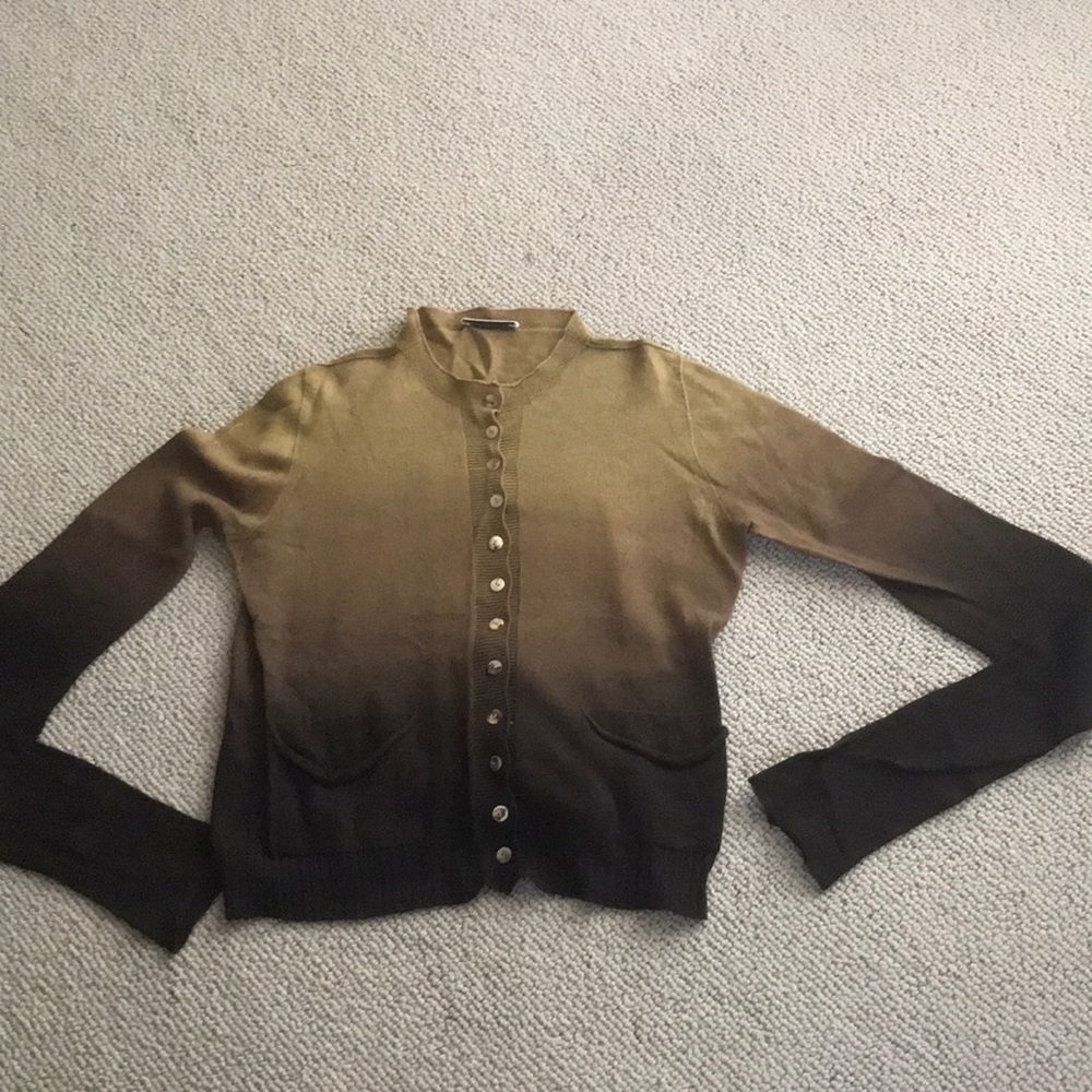 Blayde S lightweight ombré cardigan brown gold